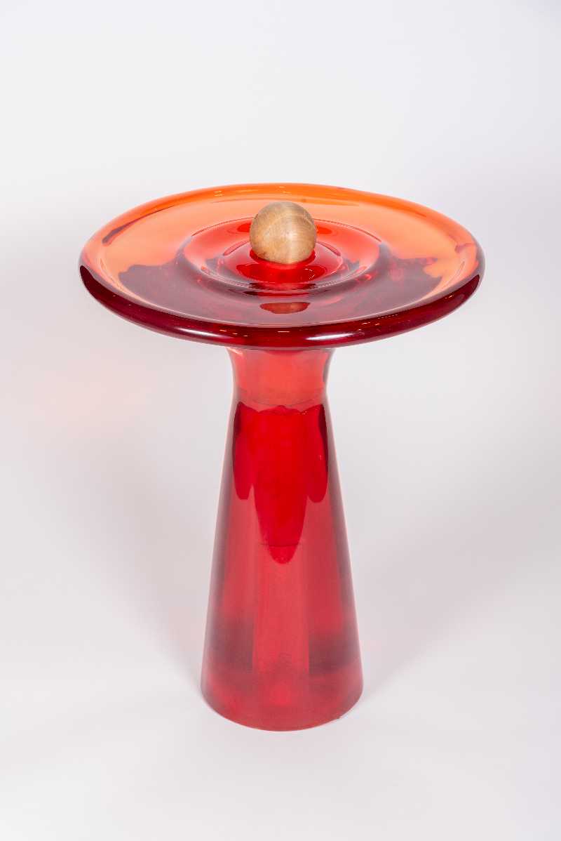 MESA FARIZ COM LUZ-GALHO-Ø38X52(h) CM